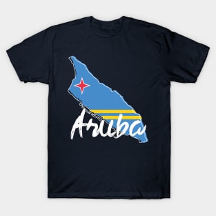 Aruba Map and Flag T-Shirt